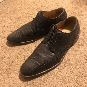 Black Cole Haan wingtips